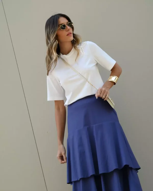SAIA MIDI TRICOLINE TRES BABADOS-Imagem 3