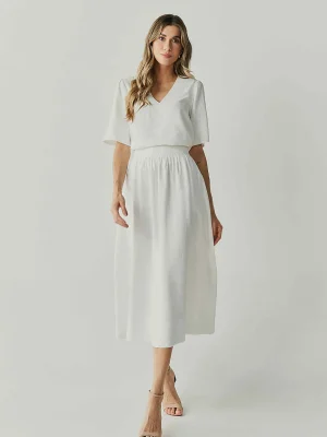 Conjunto Alf Viscose Saia Midi Blusa Dec V