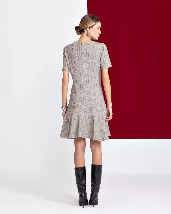 VESTIDO CURTO MOLETINHO XADREZ-Imagem 5
