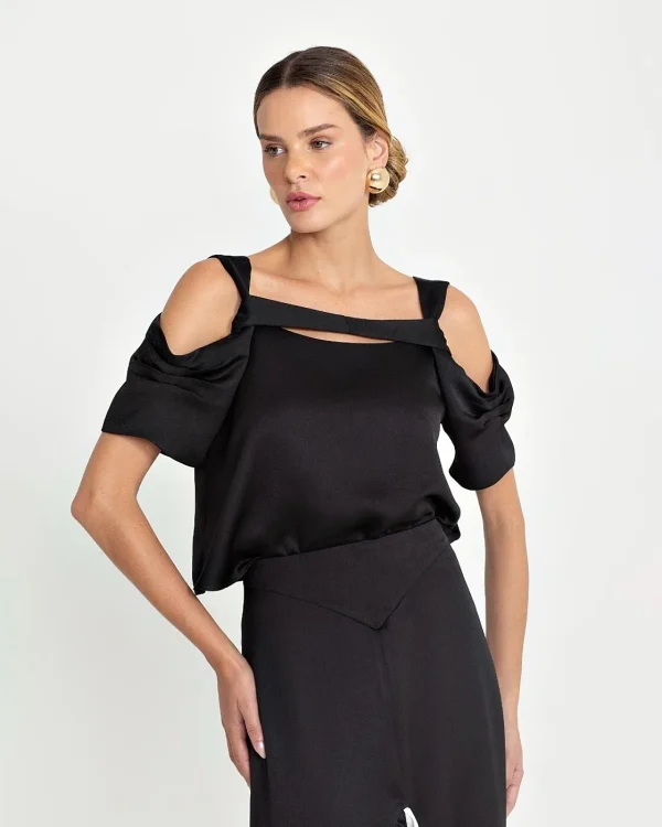 BLUSA CETIM OMBRO VAZADO-Imagem 3