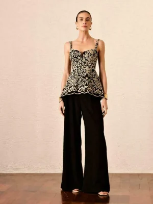 CALÇA WIDE CREPE ALFAIATARIA