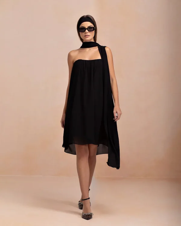 VESTIDO CHIFON LENÇO-Imagem 4