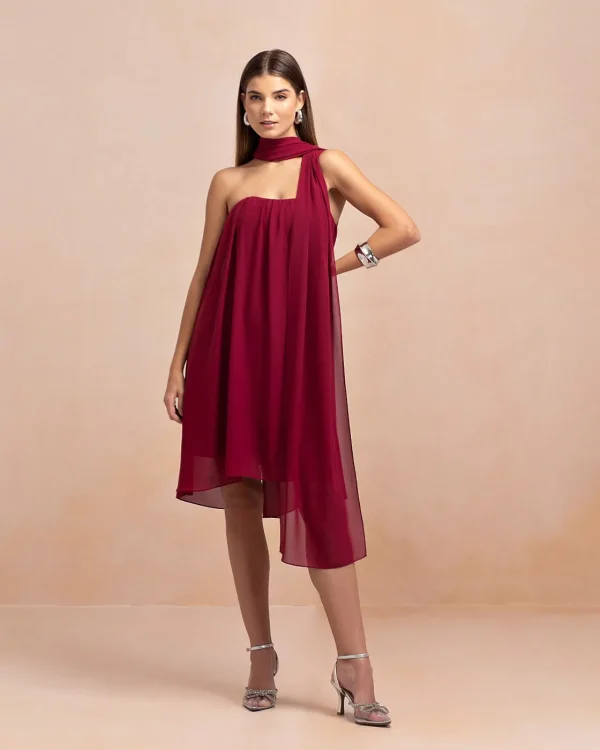 VESTIDO CHIFON LENÇO-Imagem 9