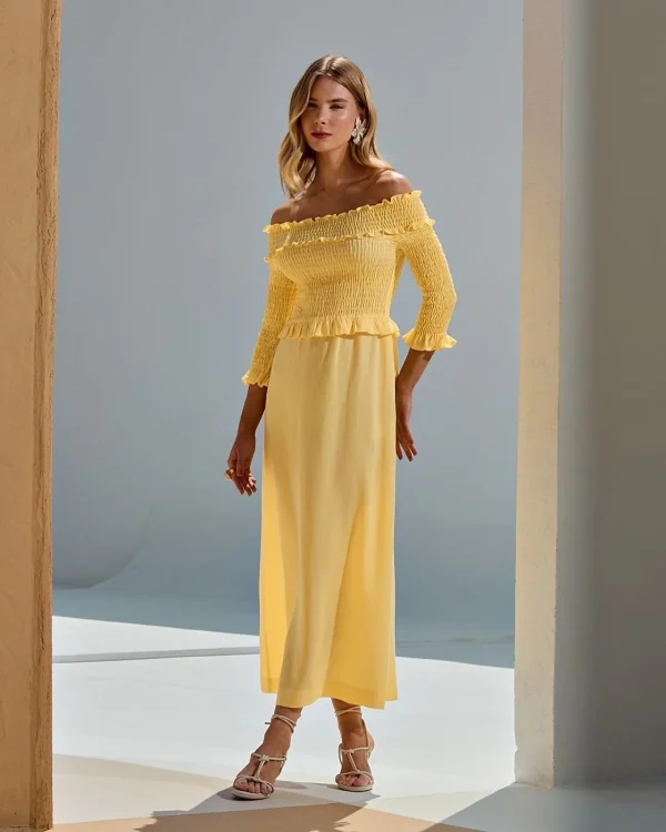 VESTIDO LASTEX OMBRO A OMBRO-Imagem 5