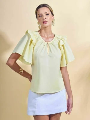 CAMISA TRICOLINE BABADOS DECOTE
