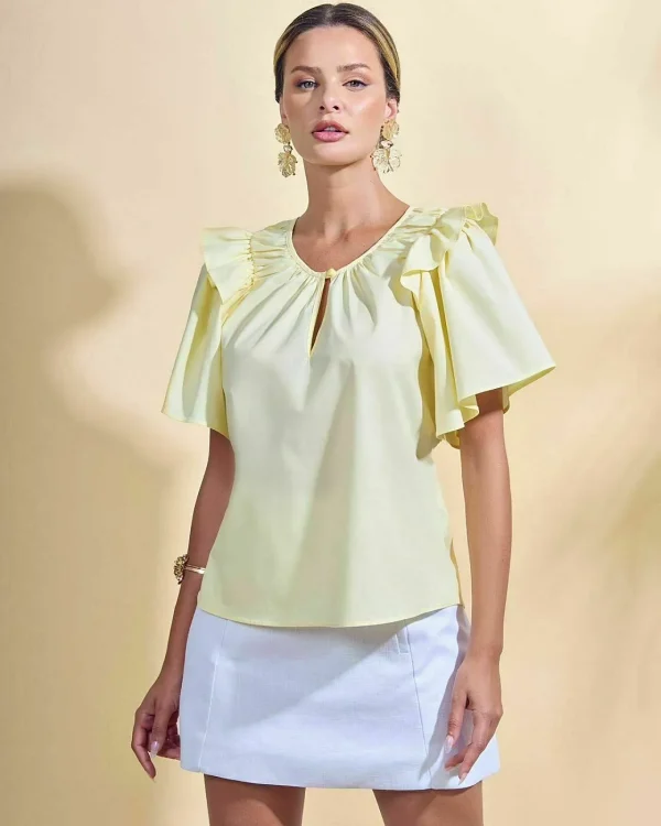 CAMISA TRICOLINE BABADOS DECOTE-Imagem 4