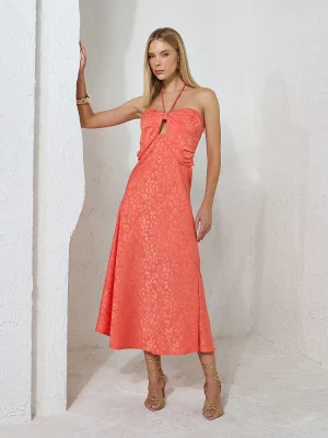 VESTIDO JACQUARD CORDÃO
