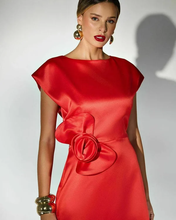 VESTIDO CURTO FLOR CAMELIA-Imagem 9
