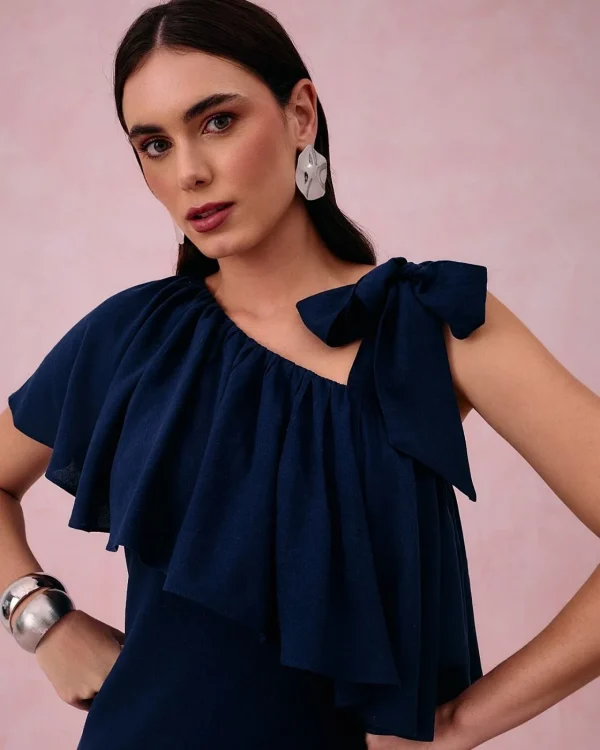 VESTIDO LINHO LAÇO OMBRO-Imagem 7