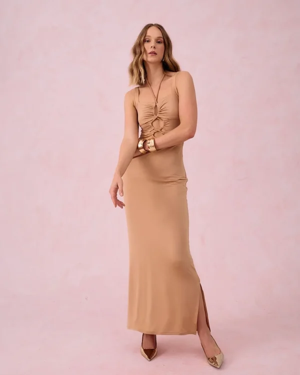 VESTIDO JERSEY RAYON DECOTE AMARRAÇÃO-Imagem 5