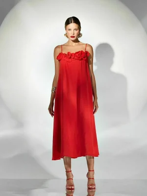 VESTIDO LINHO FLORES