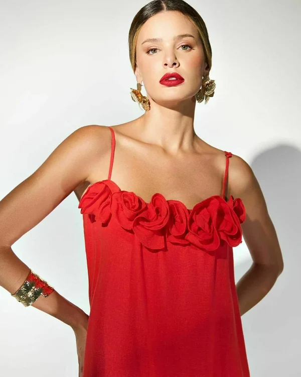 VESTIDO LINHO FLORES-Imagem 2