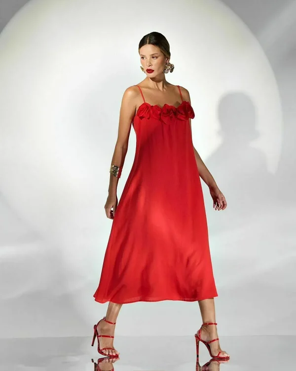 VESTIDO LINHO FLORES-Imagem 3