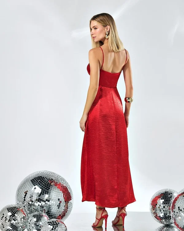 VESTIDO CETIM ALÇAS FINAS-Imagem 3