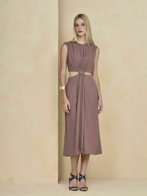VESTIDO CREPE ARGOLA