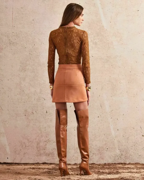 MINISSAIA SUEDE TACHAS-Imagem 6