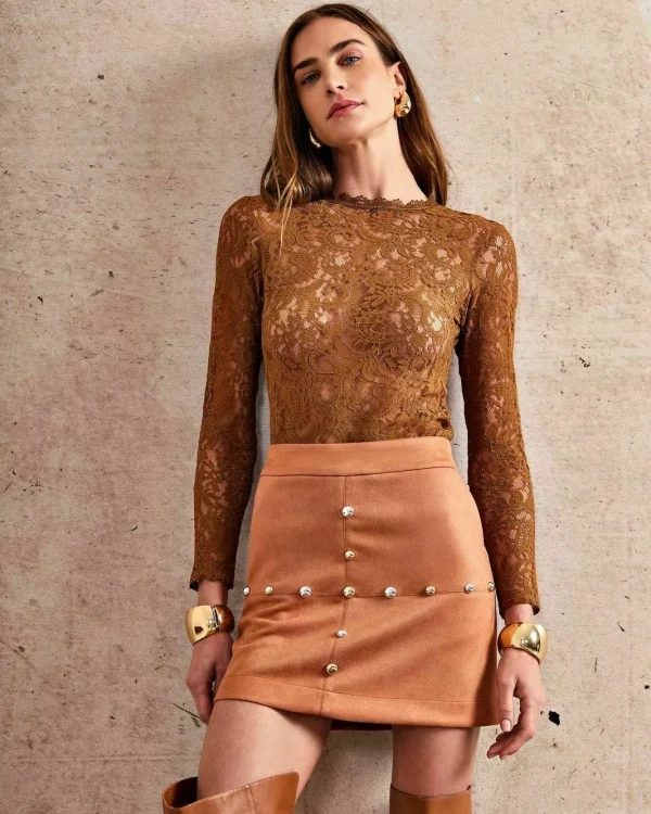 MINISSAIA SUEDE TACHAS-Imagem 12