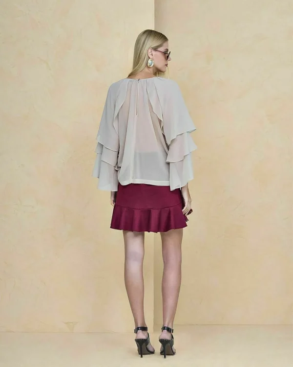 MINISSAIA SUEDE BORDADA-Imagem 2
