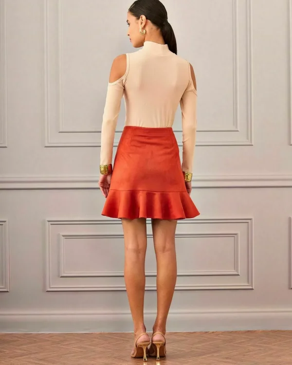 MINISSAIA SUEDE BORDADA-Imagem 5