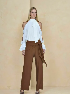 CALÇA PANTALONA AMARRAÇÃO