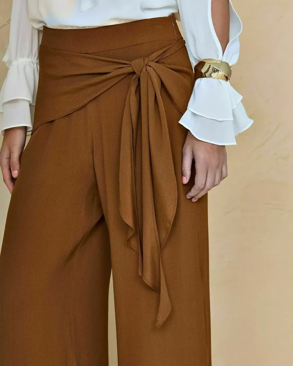 CALÇA PANTALONA AMARRAÇÃO-Imagem 2