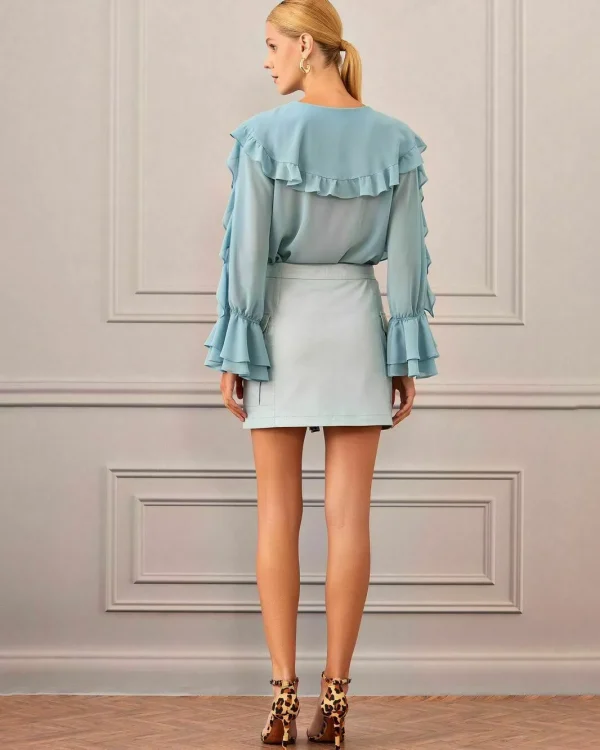 CAMISA CHIFFON BABADOS DECOTE BUSTO-Imagem 7