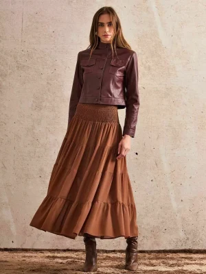 SAIA LONGA CHIFFON CAMADAS