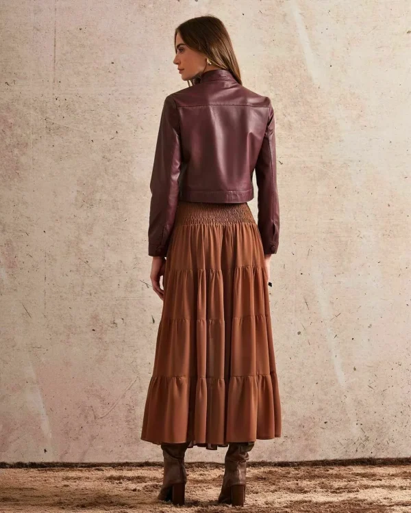 SAIA LONGA CHIFFON CAMADAS-Imagem 3