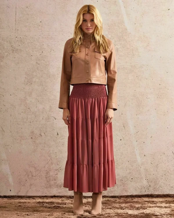 SAIA LONGA CHIFFON CAMADAS-Imagem 4