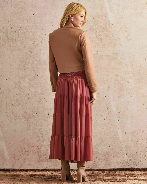SAIA LONGA CHIFFON CAMADAS-Imagem 5