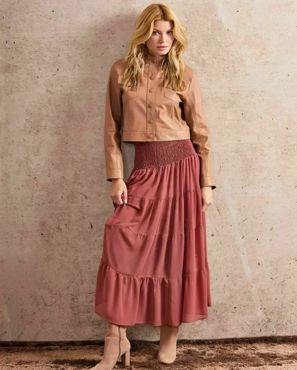 SAIA LONGA CHIFFON CAMADAS-Imagem 7