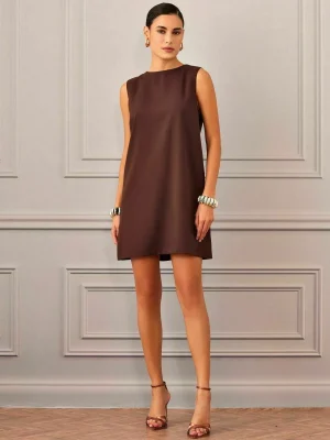 VESTIDO CURTO ALFAIATARIA LAÇO STRASS