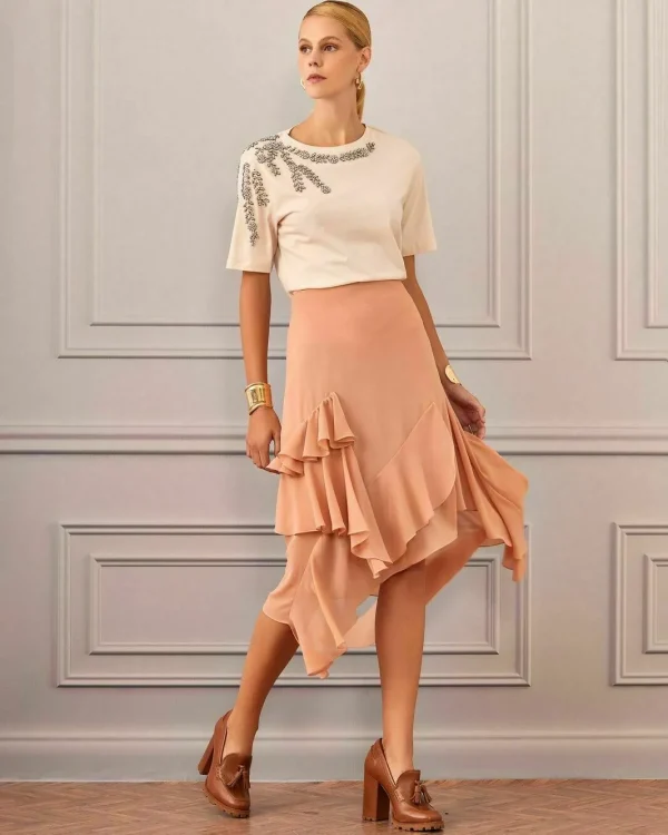 SAIA MIDI CHIFFON ASSIMÉTRICA-Imagem 11