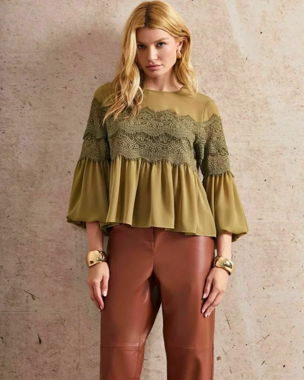 CAMISA CHIFFON RENDA-Imagem 7