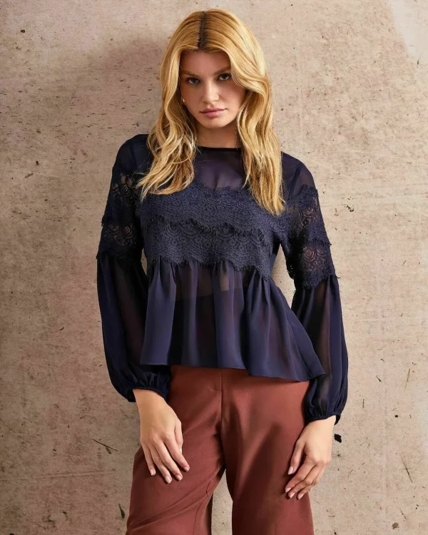 CAMISA CHIFFON RENDA-Imagem 11