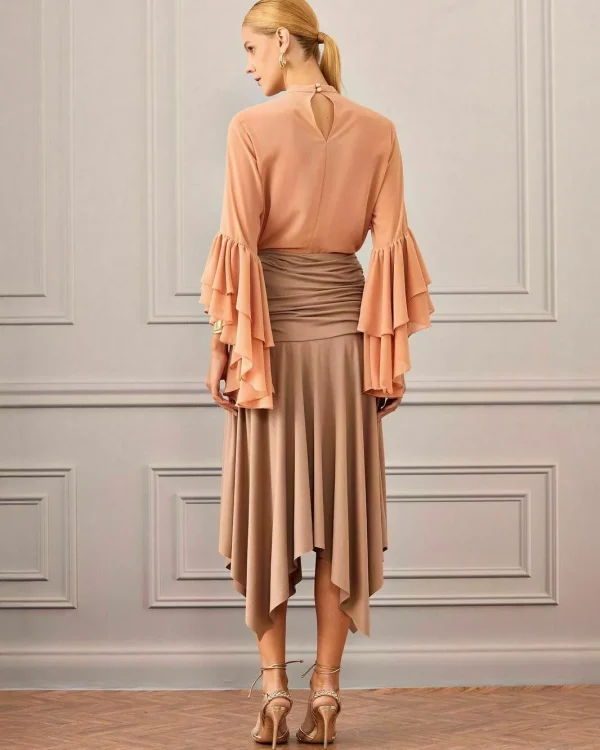 SAIA MIDI ASSIMETRICA MALHA SUEDE-Imagem 6