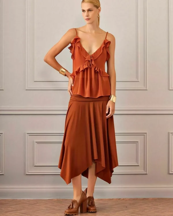 SAIA MIDI ASSIMETRICA MALHA SUEDE-Imagem 7