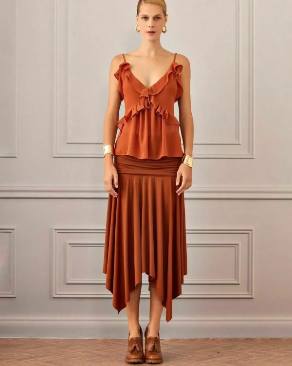 SAIA MIDI ASSIMETRICA MALHA SUEDE-Imagem 9