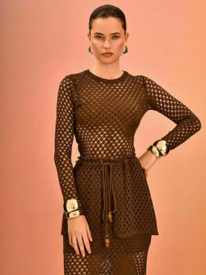 BLUSA MALHA TELA