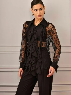 CAMISA RENDA BABADOS BUSTO