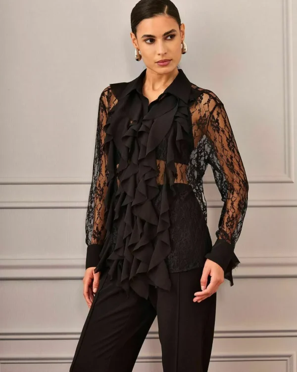 CAMISA RENDA BABADOS BUSTO