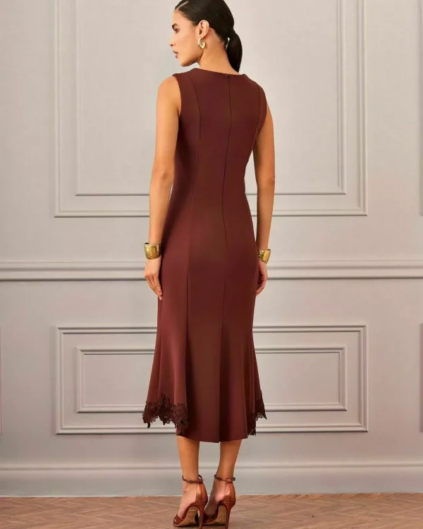 VESTIDO MIDI RENDA GUIPURE BARRA-Imagem 2