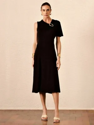 VESTIDO JERSEY FIVELA LATERAL