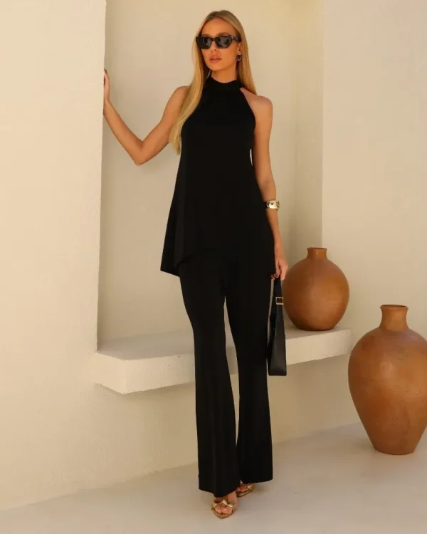 CONJUNTO JERSEY LAÇO COSTAS