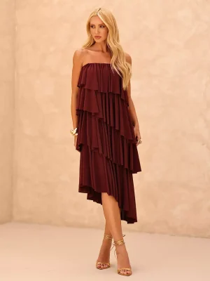 VESTIDO JERSEY CAMADASASSIMETRICO