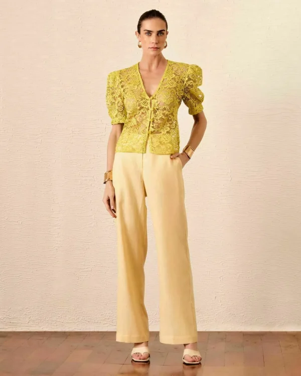 BLUSA RENDA BOTOES FRENTE