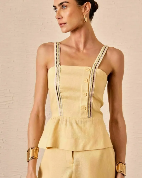 BLUSA LINHO 100% PEPLUM-Imagem 7