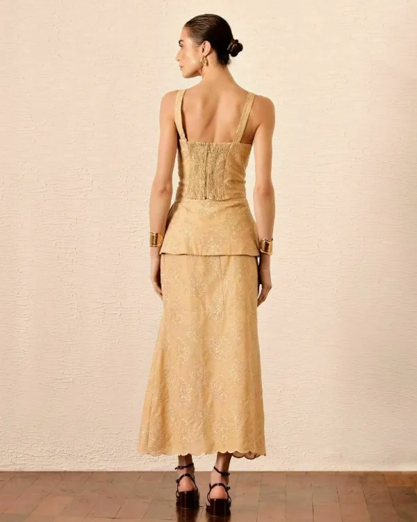 CONJUNTO BORDADO SAIA BASQUE-Imagem 5