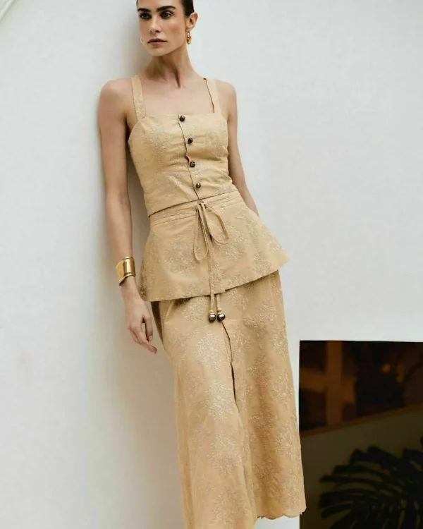 CONJUNTO BORDADO SAIA BASQUE-Imagem 6