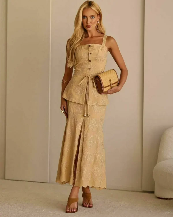 CONJUNTO BORDADO SAIA BASQUE-Imagem 7